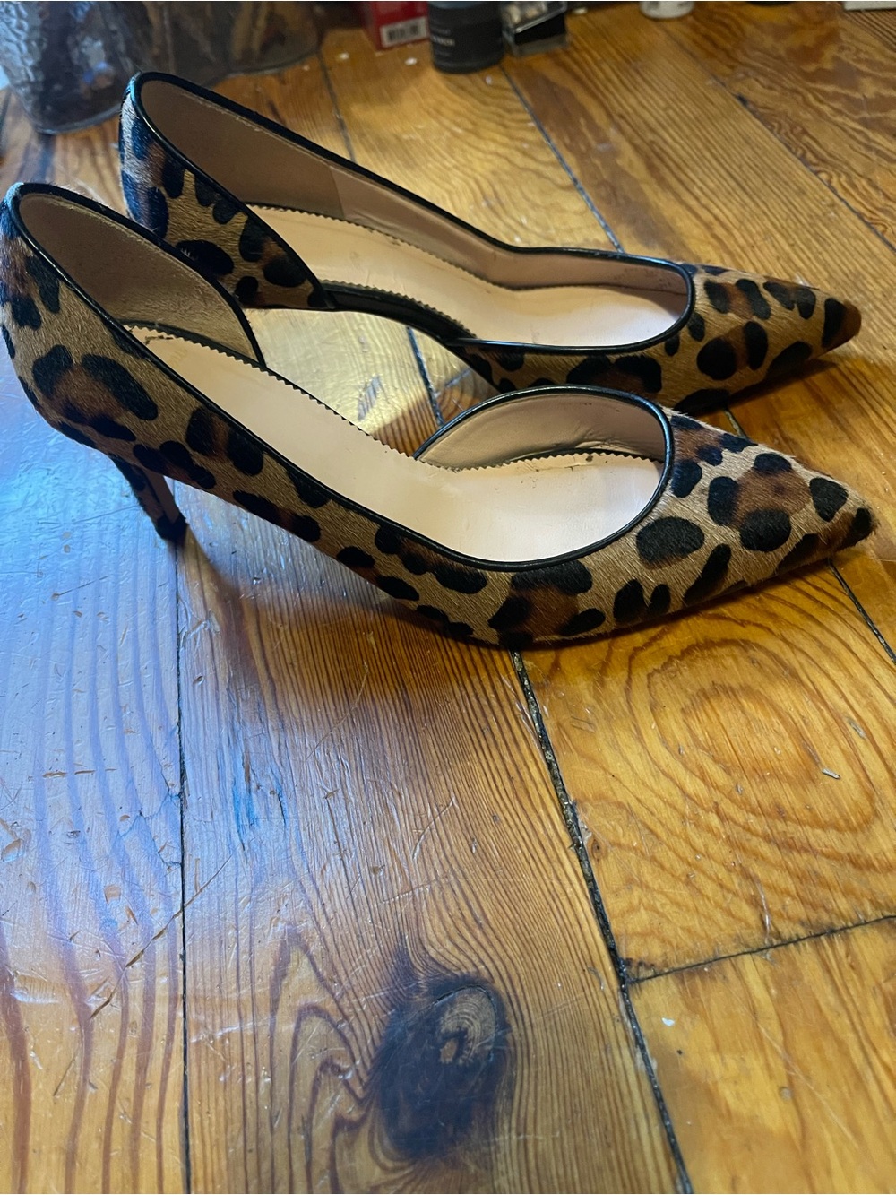 J.CREW leopard calf hair heels size 7. Excellent condition - Picture 3 of 4